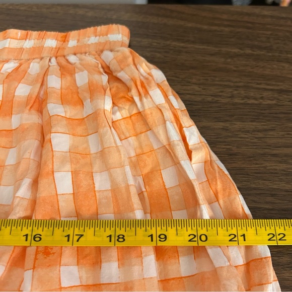 ❤️ UO Orange Checkered Button-Up Skirt L - Picture 10 of 11